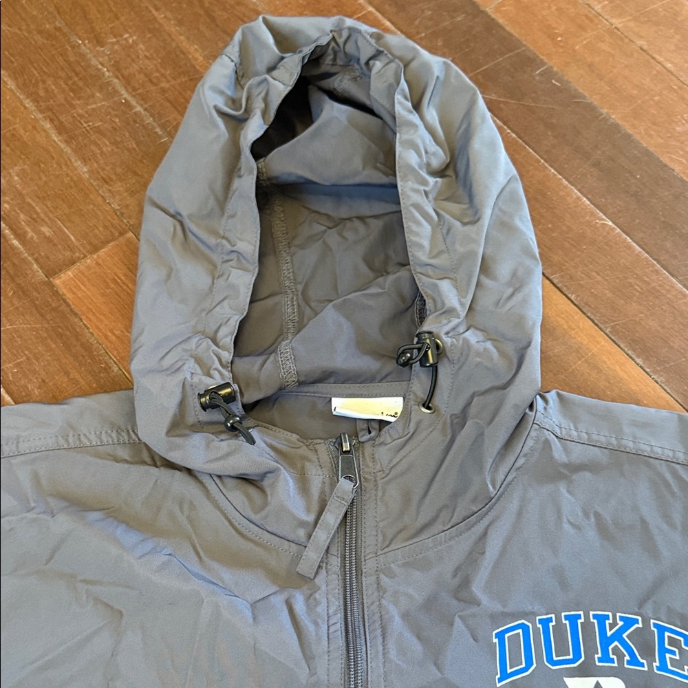 Champion Duke University Gray Hooded Pullover with Front Pocket - Picture 9 of 13